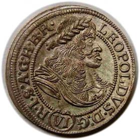 Obrazek dla: 6 krajcarów 1674 Leopold I Wrocław