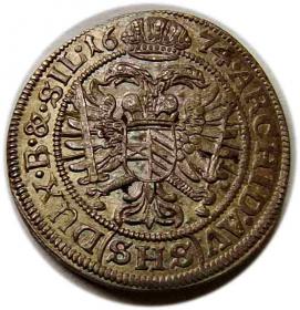 Obrazek 2 dla: 6 krajcarów 1674 Leopold I Wrocław