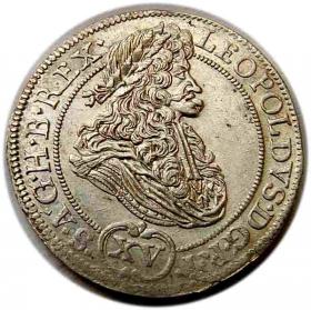 Obrazek dla: 15 krajcarów 1694 Leopold I Wrocław