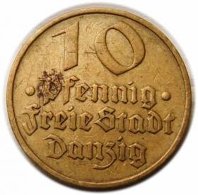 Obrazek dla: 10 fenigów 1932 Wolne Miasto Gdańsk