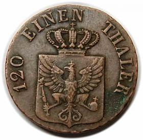 Obrazek 2 dla: 1 fenig 1824 Fryderyk Wilhelm III Prusy Dusseldorf