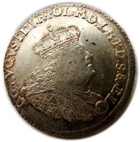 Obrazek dla: 30 groszy złotówka 1762 August III Sas Gdańsk