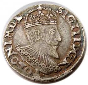 Obrazek dla: Trojak 1594 Zygmunt III Waza Olkusz