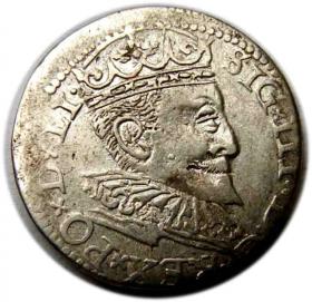 Obrazek dla: Trojak 1596 Zygmunt III Waza Ryga