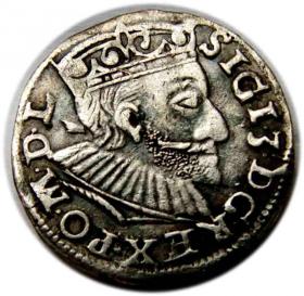 Obrazek dla: Trojak 1592 Zygmunt III Waza Poznań