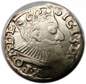 Obrazek dla: Trojak 1593 Zygmunt III Waza Poznań