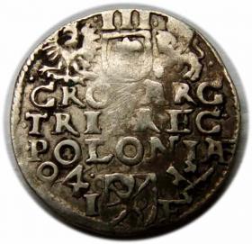 Obrazek 2 dla: Trojak 1594 Zygmunt III Waza Poznań