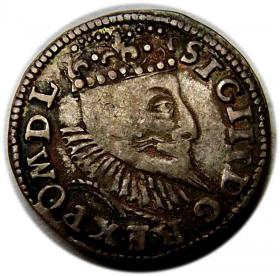 Obrazek dla: Trojak 1597 Zygmunt III Waza Poznań