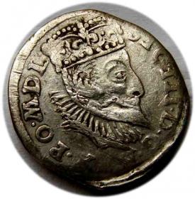 Obrazek dla: Trojak 1597 Zygmunt III Waza Poznań