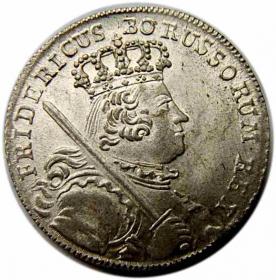 Obrazek dla: Ort 1765 Fryderyk II Wielki Prusy Wrocław