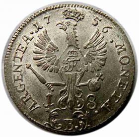 Obrazek 2 dla: Ort 1765 Fryderyk II Wielki Prusy Wrocław