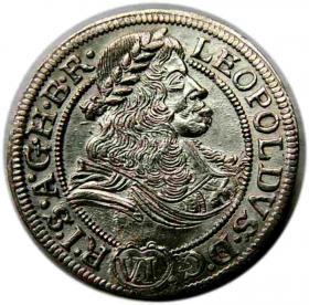Obrazek dla: 6 krajcarów 1673 Leopold I Wrocław