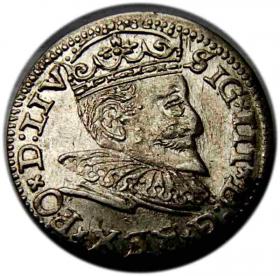 Obrazek dla: Trojak 1595 Zygmunt III Waza Ryga