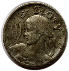 Obrazek dla: 1 złoty 1925 II RP Londyn