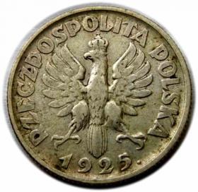 Obrazek 2 dla: 1 złoty 1925 II RP Londyn