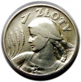 Obrazek dla: 1 złoty 1925 II RP Londyn