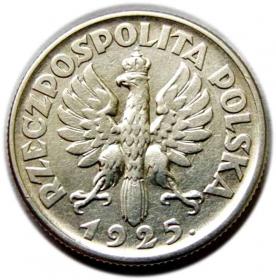 Obrazek 2 dla: 1 złoty 1925 II RP Londyn