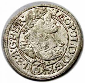 Obrazek dla: 3 krajcary 1669 Leopold I Wrocław