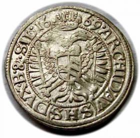 Obrazek 2 dla: 3 krajcary 1669 Leopold I Wrocław