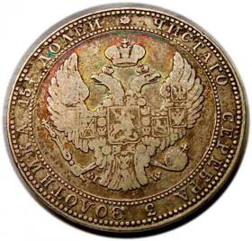 Obrazek 2 dla: 3/4 rubla = 5 złotych 1835 Mikołaj I Romanow byłe Królestwo Polskie Warszawa