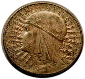 Obrazek dla: 5 złotych 1933 Głowa Kobiety