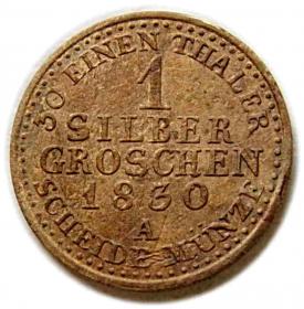 Obrazek 2 dla: 1 silber grosz 1830 Fryderyk Wilhelm III Prusy Berlin