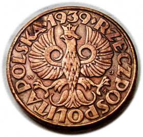 Obrazek 2 dla: 5 groszy 1939 II RP Warszawa