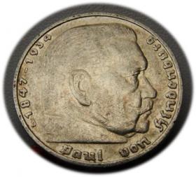 Obrazek dla: 5 marek 1935 Paul von Hindenburg / orzeł pruski Monachium