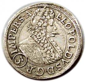 Obrazek dla: 3 krajcary 1696 Leopold I Habsburg Czechy Praga