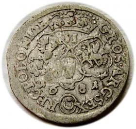 Obrazek 2 dla: Szóstak 1681 Jan III Sobieski Bydgoszcz