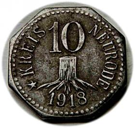 Obrazek 2 dla: 10 fenigów 1918 Nowa Ruda / Neurode