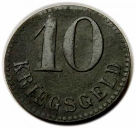 Obrazek dla: 10 fenigów 1917 Świnoujście / Swinemunde