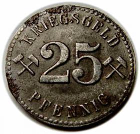 Obrazek dla: 25 fenigów 1918 Nowa Ruda / Neurode