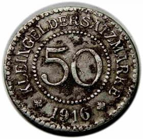 Obrazek dla: 50 fenigów 1916 Piła / Schneidemuhl
