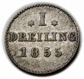 Obrazek dla: 1 dreiling 1855 Hamburg Niemcy
