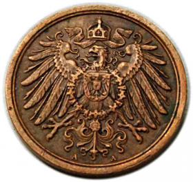Obrazek 2 dla: 2 fenigi 1911 Wilhelm II Hohenzollern Berlin
