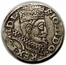 Obrazek dla: Trojak 1599 Zygmunt III Waza Wschowa