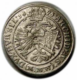 Obrazek 2 dla: 3 krajcary 1695 Leopold I Wrocław
