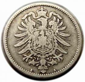 Obrazek 2 dla: 1 marka 1875 Wilhelm I Hohenzollern Niemcy Berlin