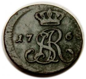 Obrazek 2 dla: Półgrosz 1768 Stanisław August Poniatowski Kraków