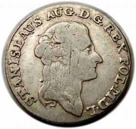 Obrazek dla: 1 złoty 1793 Stanisław August Poniatowski Warszawa