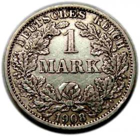 Obrazek dla: 1 marka 1908 Wilhelm II Hohenzollern Niemcy Berlin