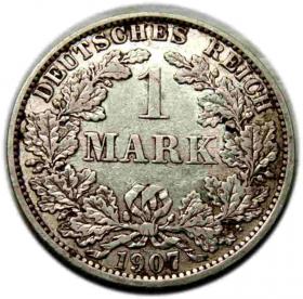 Obrazek 2 dla: 1 marka 1907 Wilhelm II Hohenzollern Niemcy Berlin