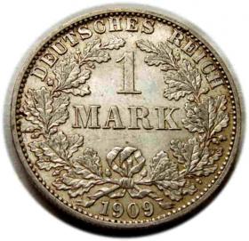 Obrazek dla: 1 marka 1909 Wilhelm II Hohenzollern Niemcy Berlin
