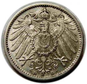Obrazek dla: 1 marka 1909 Wilhelm II Hohenzollern Niemcy Monachium