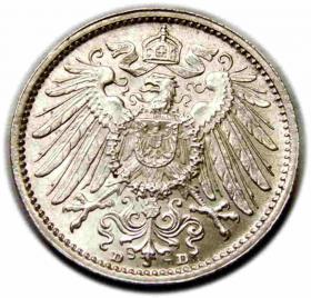 Obrazek dla: 1 marka 1914 Wilhelm II Hohenzollern Niemcy Monachium