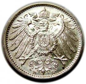 Obrazek 2 dla: 1 marka 1914 Wilhelm II Hohenzollern Niemcy Monachium