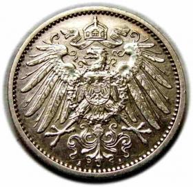 Obrazek 2 dla: 1 marka 1914 Wilhelm II Hohenzollern Niemcy Berlin