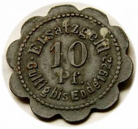 Obrazek dla: 10 fenigów 1922 Szczecin / Stettin