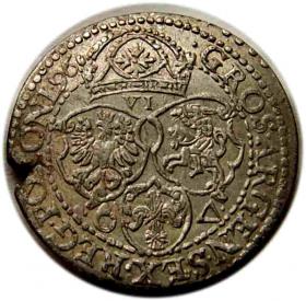 Obrazek 2 dla: Szóstak 1596 Zygmunt III Waza Malbork